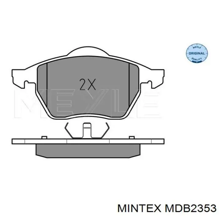 MDB2353 Mintex pastillas de freno delanteras