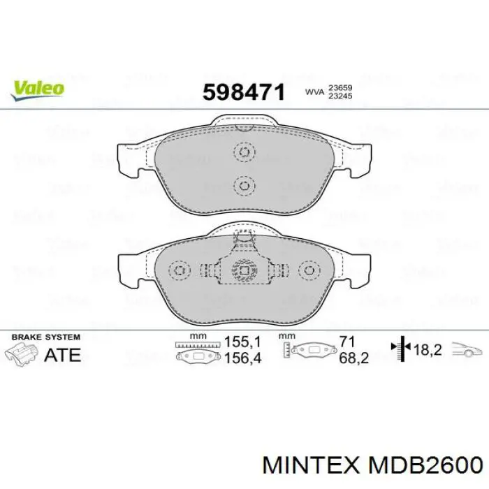 Pastillas de freno delanteras Renault Espace 4 JK0