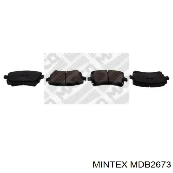 MDB2673 Mintex pastillas de freno traseras