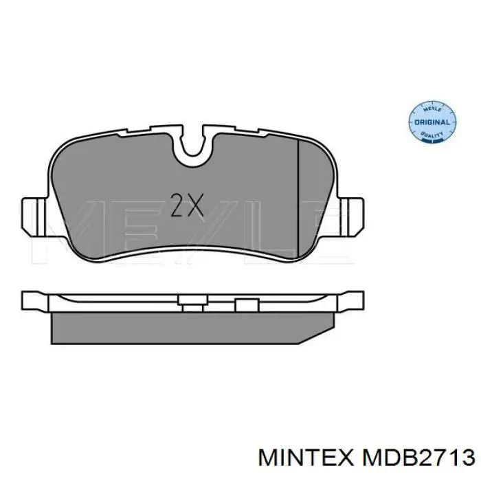 MDB2713 Mintex pastillas de freno traseras