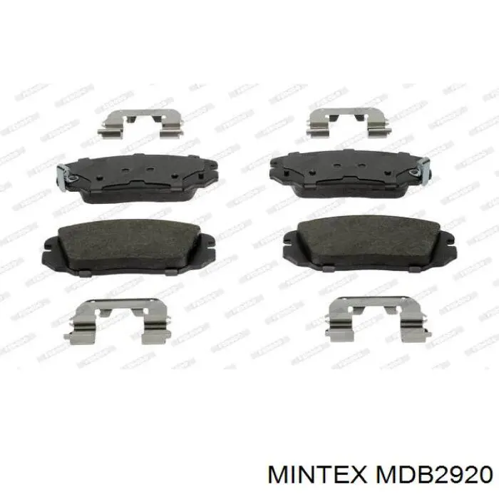 MDB2920 Mintex pastillas de freno delanteras