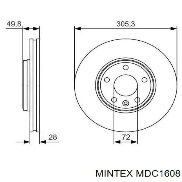 Freno de disco delantero Renault Trafic 2 FL