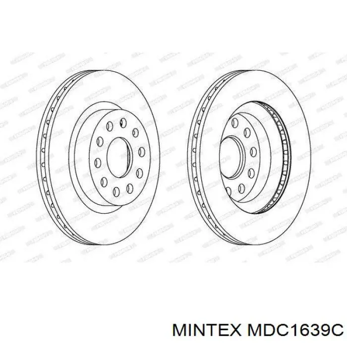Freno de disco delantero Volkswagen Caddy 2 9K9