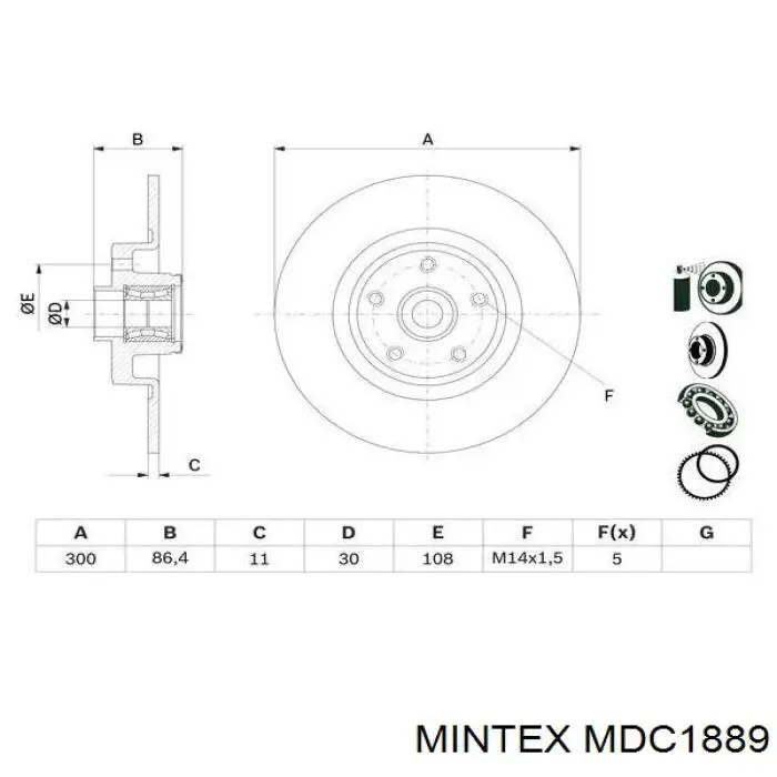 Disco de freno trasero Renault Espace 4 JK0
