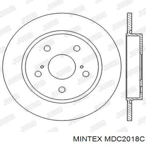Disco de freno trasero Toyota Auris E15
