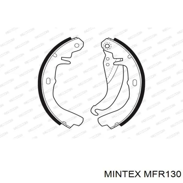 MFR130 Mintex zapatas de frenos de tambor traseras