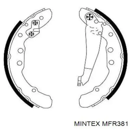 Zapatas de freno de tambor traseras Mintex MFR381 precio, desde 24,05 EUR
