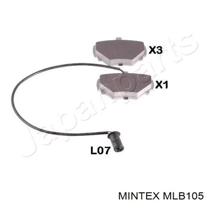 Pastillas de freno traseras SFP500190 Land Rover
