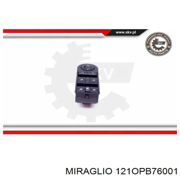 121OPB76001 Miraglio unidad de control elevalunas delantera izquierda