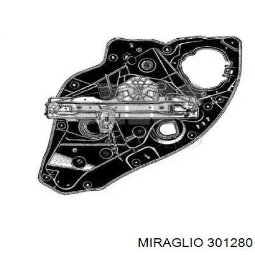 71754421 Fiat/Alfa/Lancia Mecanismo de elevalunas de la puerta trasera derecha