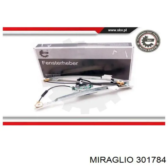 301784 Miraglio mecanismo de elevalunas, puerta delantera derecha