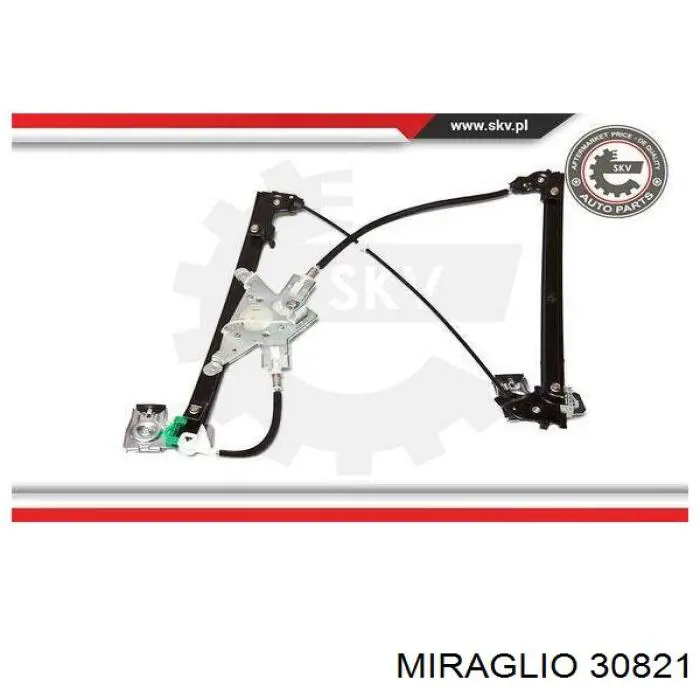 30821 Miraglio mecanismo de elevalunas, puerta delantera derecha