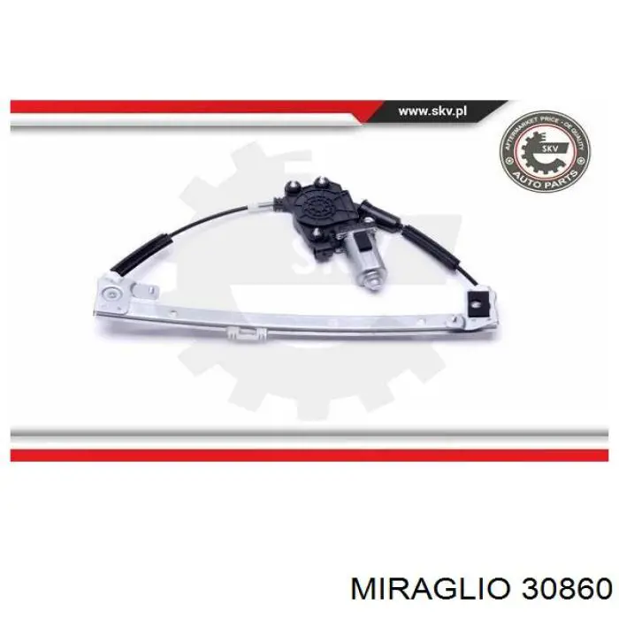 Mecanismo elevalunas delantero izquierdo Miraglio 30860 precio, desde 59,32 EUR