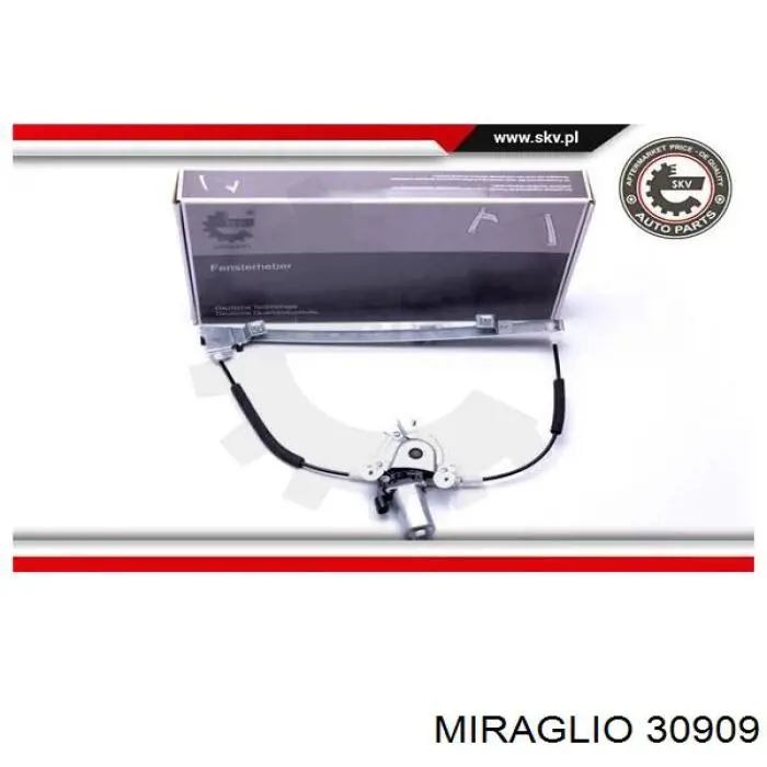 Mecanismo de elevalunas delantero derecha Miraglio 30909 precio, desde 47,93 EUR