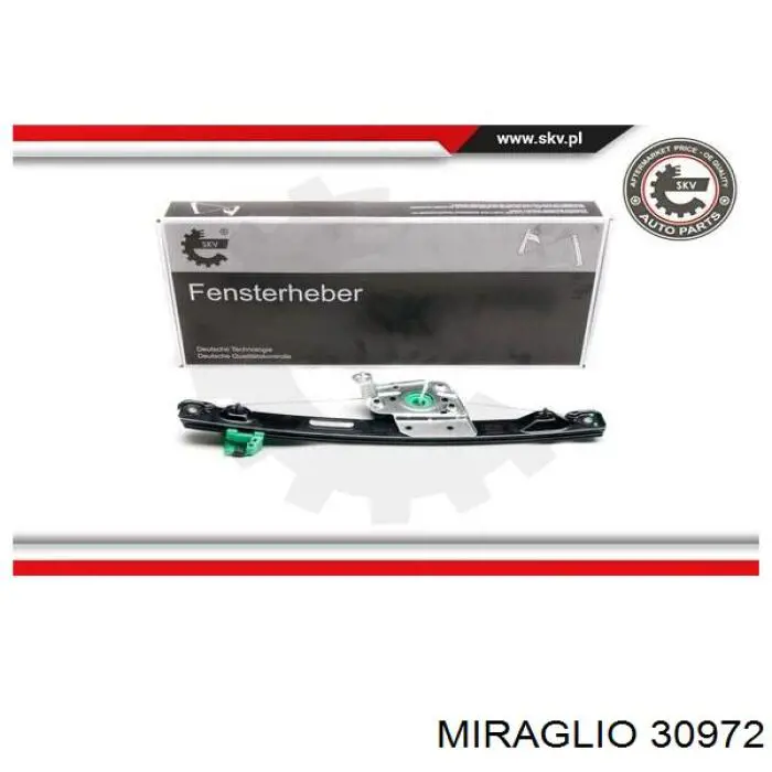 Comprar 30972 Miraglio Mecanismo de elevalunas de la puerta trasera izquierda