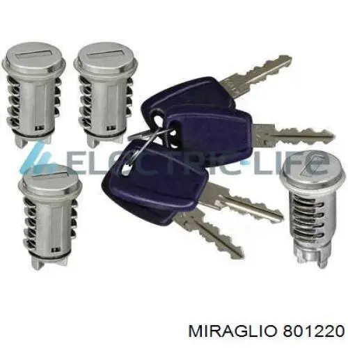 801220 Miraglio cilindros de cerradura, juego