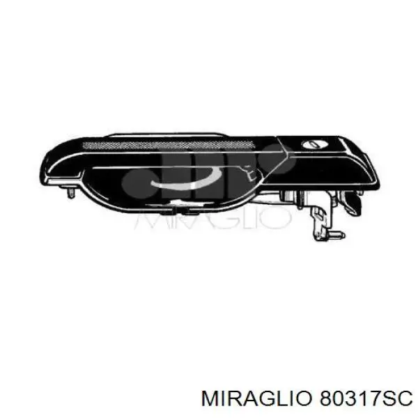 82403601 Fiat/Alfa/Lancia tirador de puerta exterior delantero izquierda
