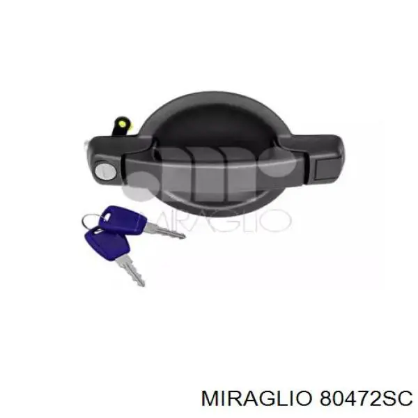Comprar 80472SC Miraglio Manija exterior derecha de puerta corrediza