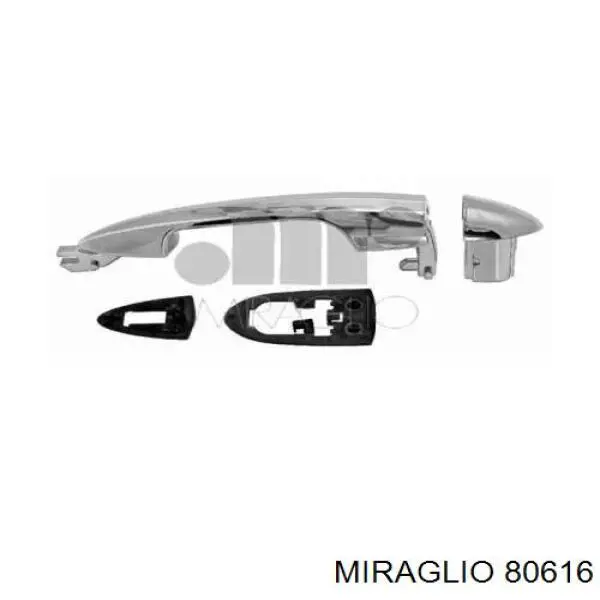 156099956 Chrysler tirador de puerta exterior delantero derecha