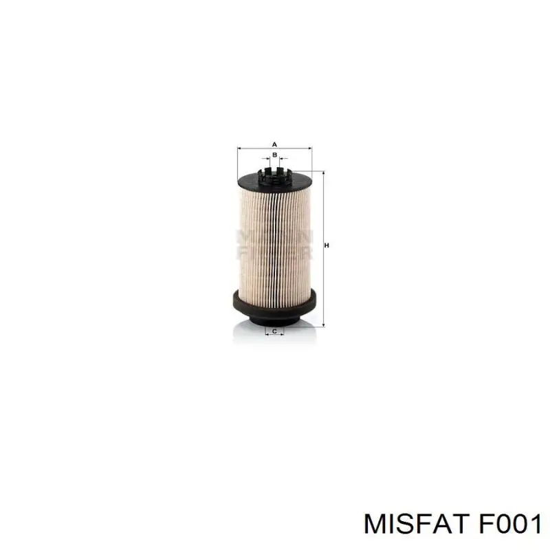 F001 Misfat filtro de combustible