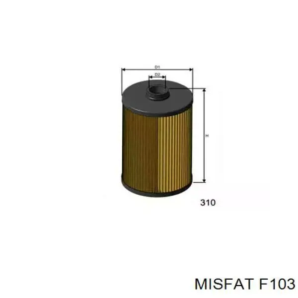 F103 Misfat filtro de combustible