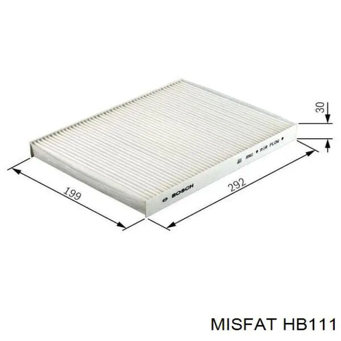 Filtro de cabina Misfat HB111 precio, desde 8,36 EUR