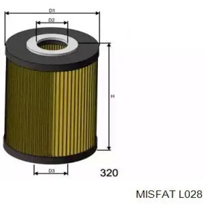 Filtro de aceite L028 Misfat