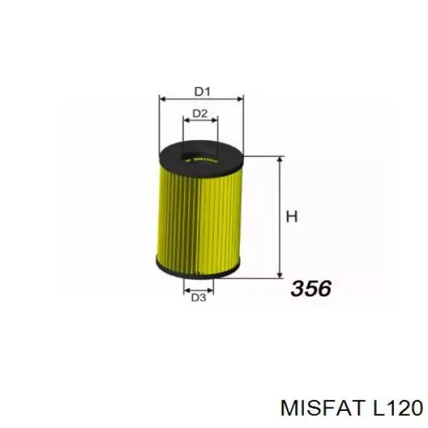 L120 Misfat filtro de aceite