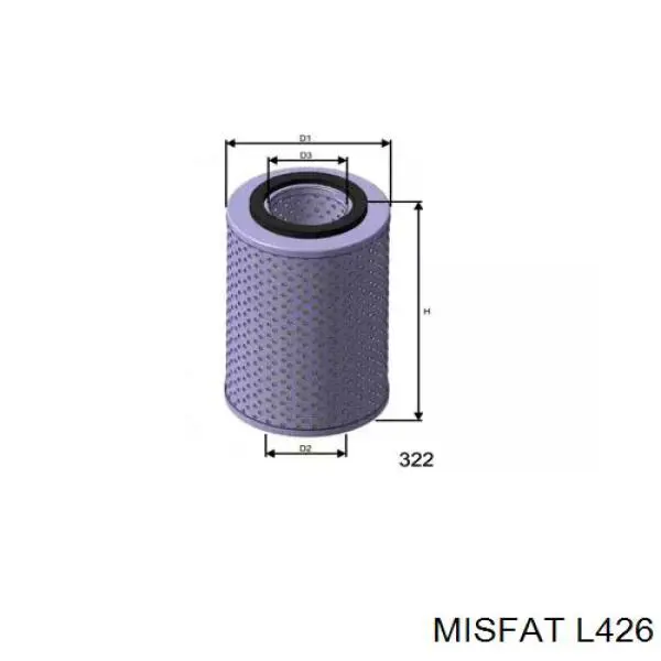 P240X Mann-Filter Filtro aceite