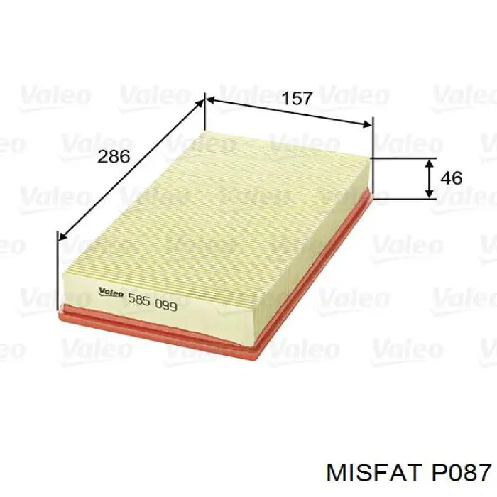 P087 Misfat filtro de aire