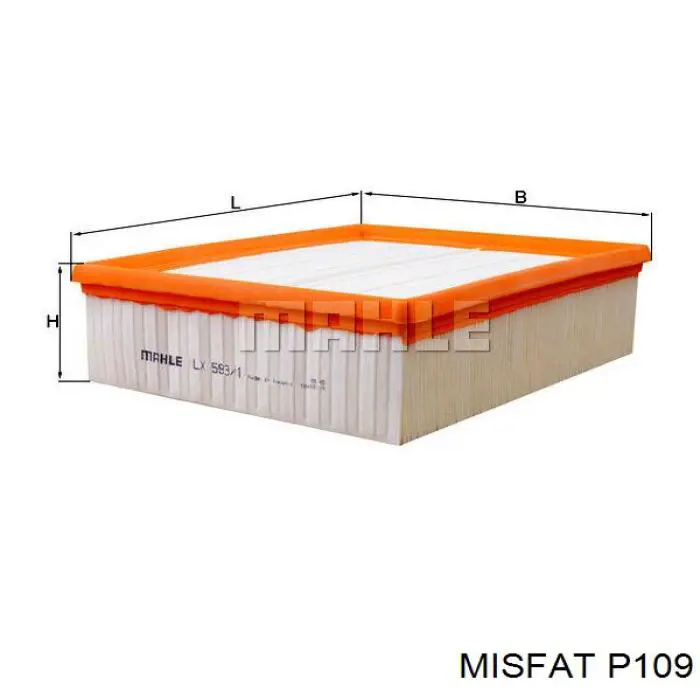 P109 Misfat Filtro de aire de motor