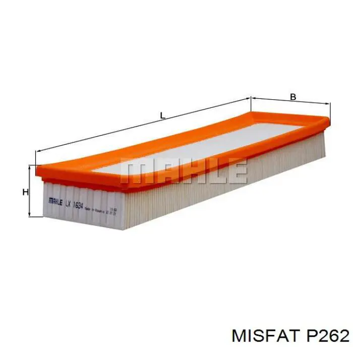 P262 Misfat filtro de aire