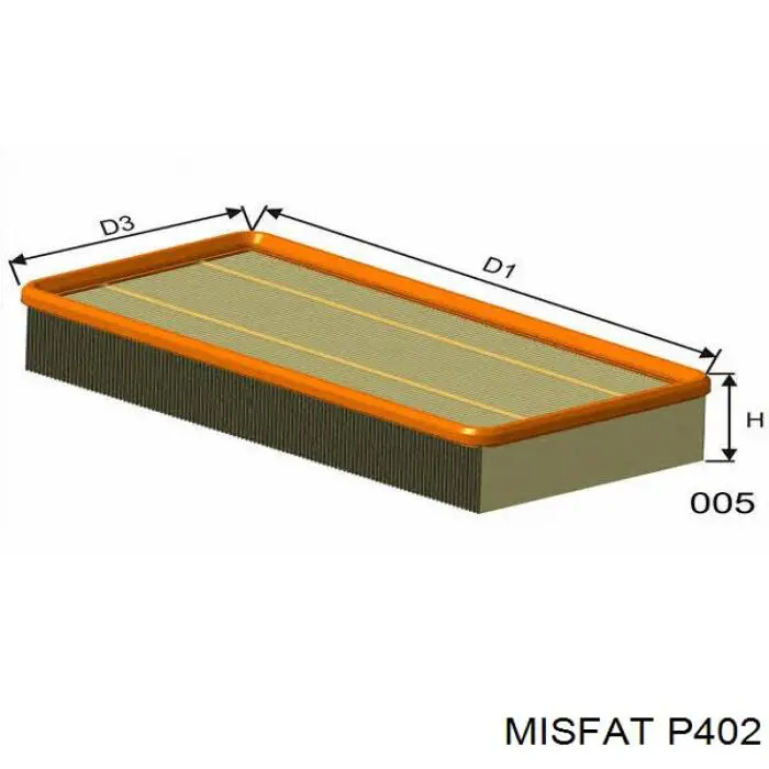 P402 Misfat filtro de aire