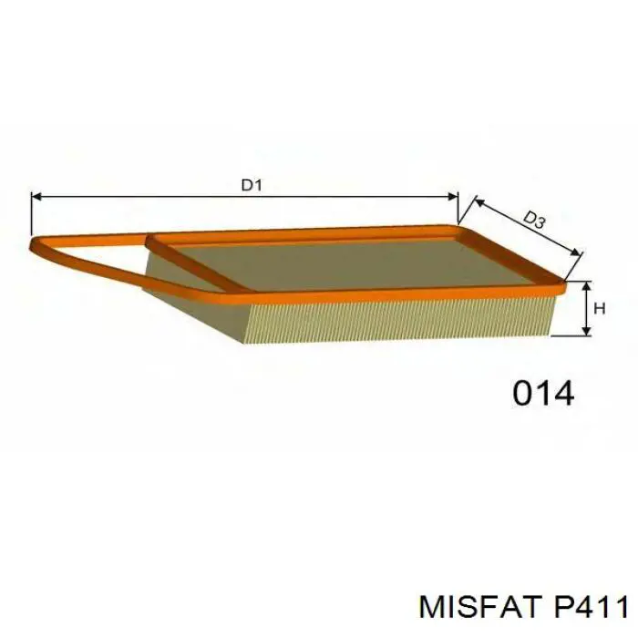 P411 Misfat filtro de aire