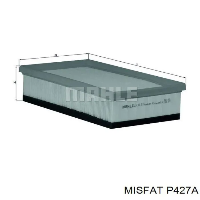 P427A Misfat filtro de aire