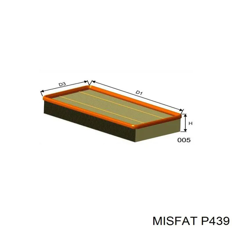 P439 Misfat filtro de aire