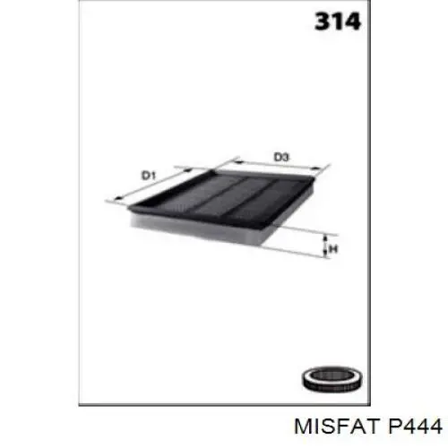 P444 Misfat filtro de aire