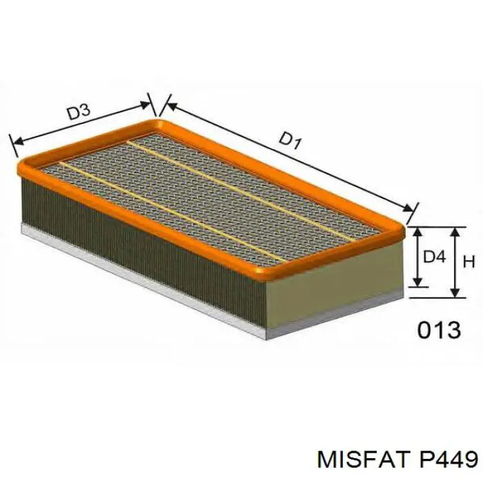 P449 Misfat filtro de aire