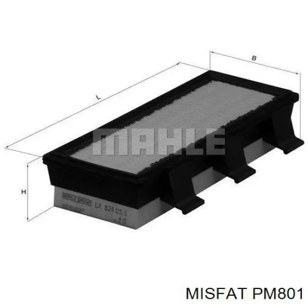 PM801 Misfat filtro de aire