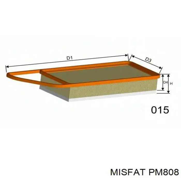 PM808 Misfat filtro de aire