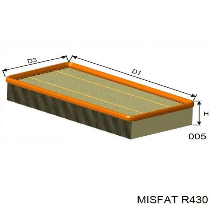 R430 Misfat filtro de aire