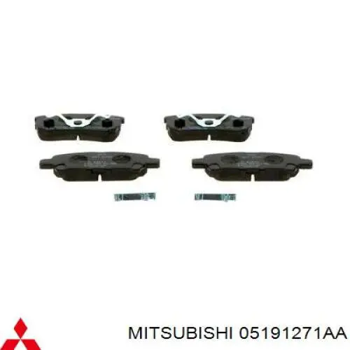 05191271AA Mitsubishi pastillas de freno traseras