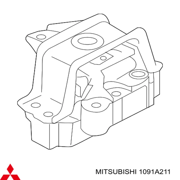 1091A211 Mitsubishi soporte, motor, derecho, delantero