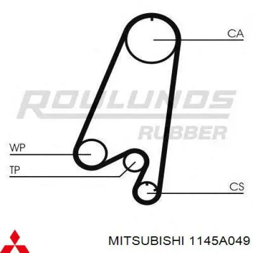 Correa de distribución Mitsubishi 1145A049 precio, desde 20,49 EUR