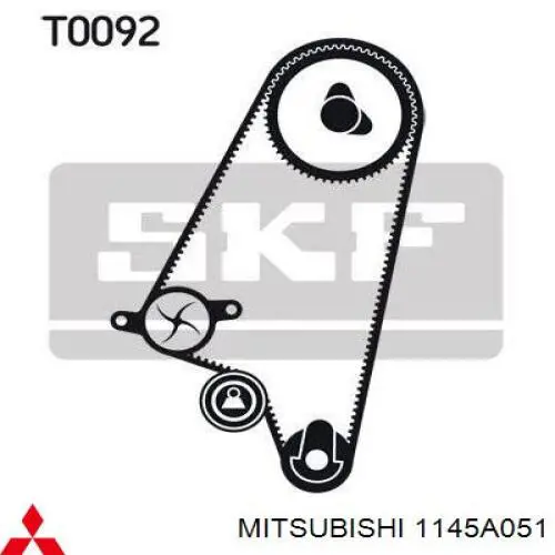 Correa de distribución Mitsubishi 1145A051 precio, desde 25,42 EUR