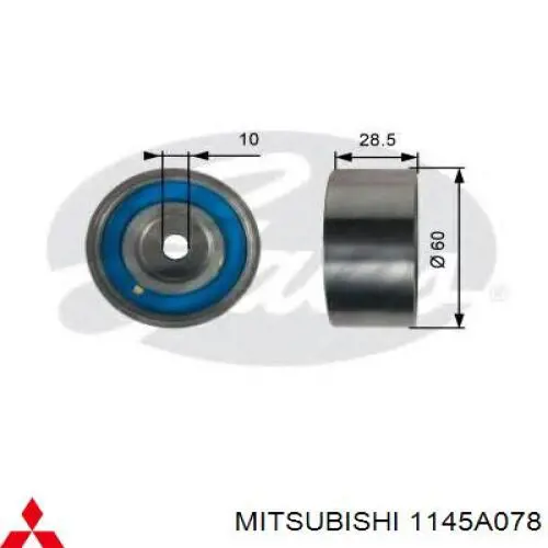 Rodillo intermedio de correa dentada MITSUBISHI 1145A078