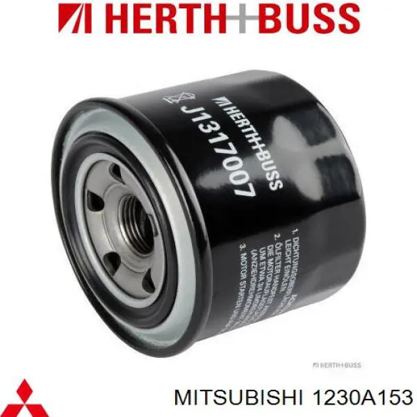 1230A153 Mitsubishi filtro de aceite
