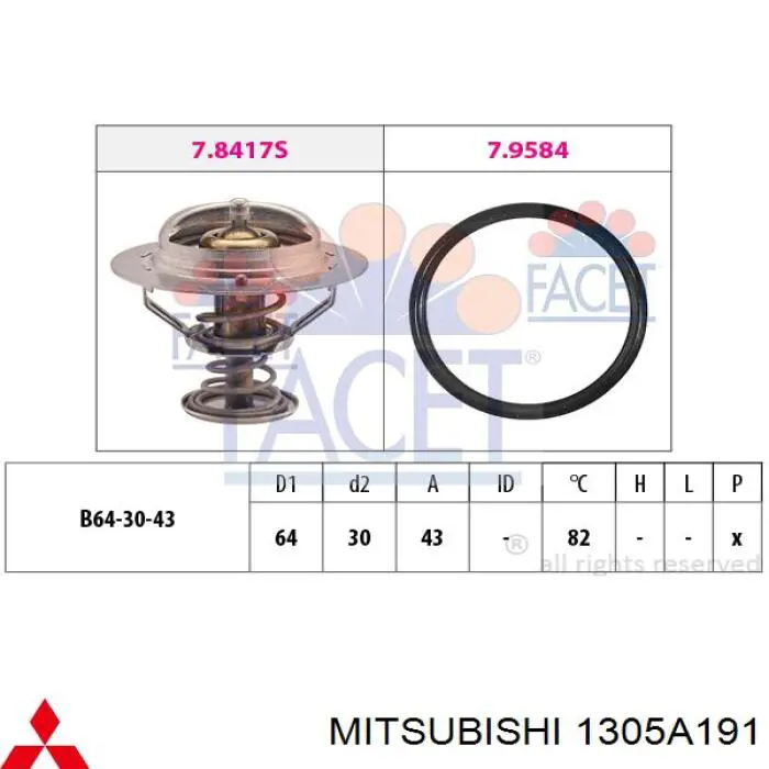 1305A191 Mitsubishi termostato