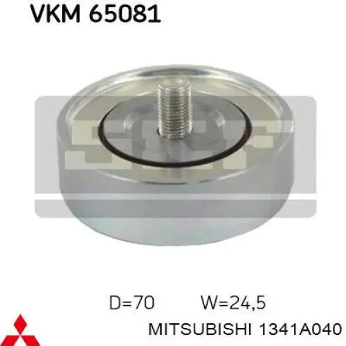 Polea inversión/guía, correa auxiliar servicios Mitsubishi 1341A040 precio, desde 34,62 EUR