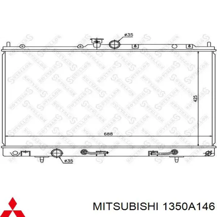 1350A146 Mitsubishi radiador